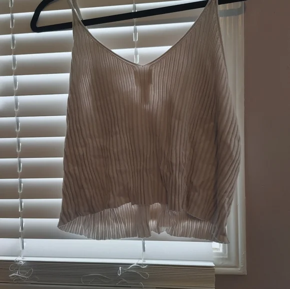2/$20 Off-White Ribbed Crop Top - Picture 3 of 4